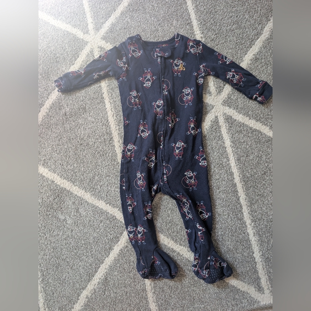 Baby‎ Gap Unisex Christmas Holiday Cotton Footed Pajamas, 6-12 Months